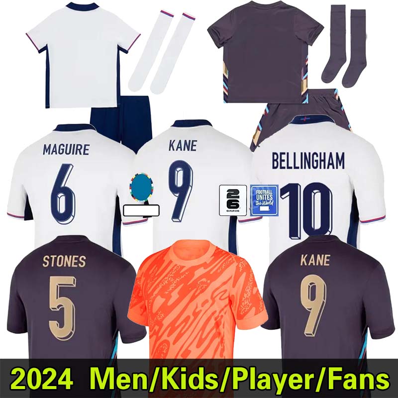 24 25 eNGLanDS Soccer Jerseys KANE BELLINGHAM SAKA TRIPPIER STERLING GREALISH RASHFORD MOUNT 2024 National Team Home Away Football Men Kids Kits Set