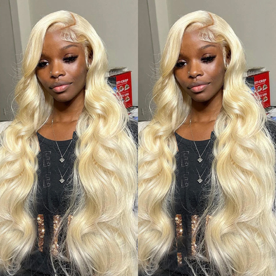 Brazilian 30 40 Inch 613 Honey Blonde Color 13X6 Front Wigs 250% Body Wave 13X4 Lace Frontal Human Hair Wig For Women 250520