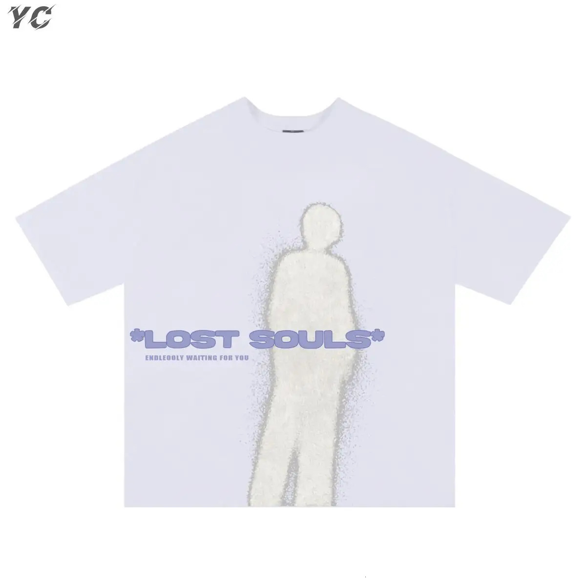 Oversized Mens TShirts Goth Lost Souls Printed Unisex Short Sleeve T Shirt Fashion Cotton Harajuku Summer Tops Hip Hop 240430