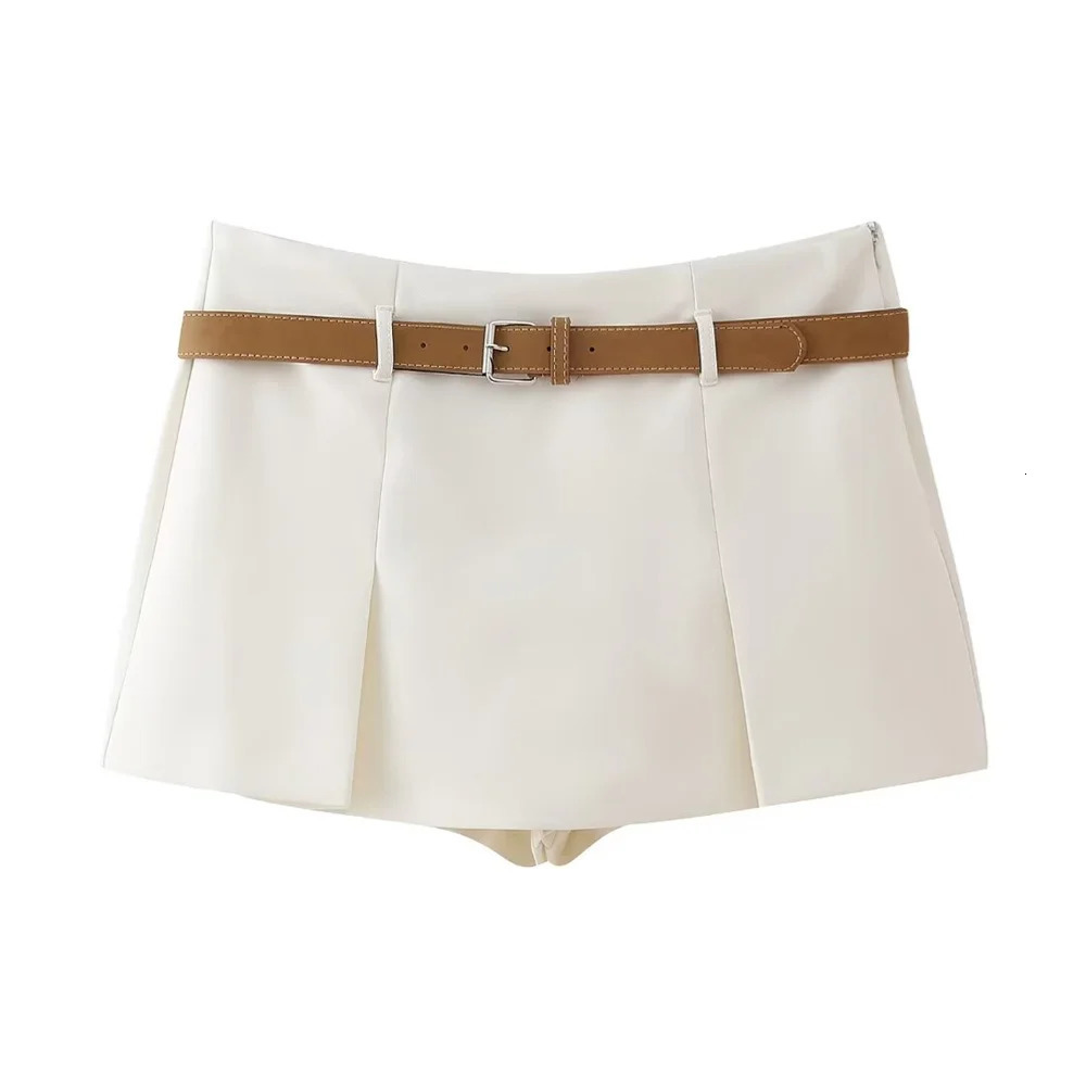 PB ZA Spring Womens Fashion and Elegance Versatile Short Suit CoatBelt Skirt Set 240423