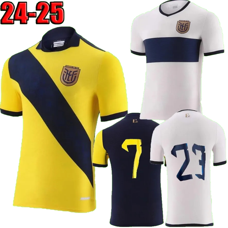 2024 2025 Ecuador Soccer Jerseys national team ESTUPINAN PLATA PACHO CAICEDO JOAO ROJAS VALENCIA IBARRA home away 24 25 football men and kids shirt