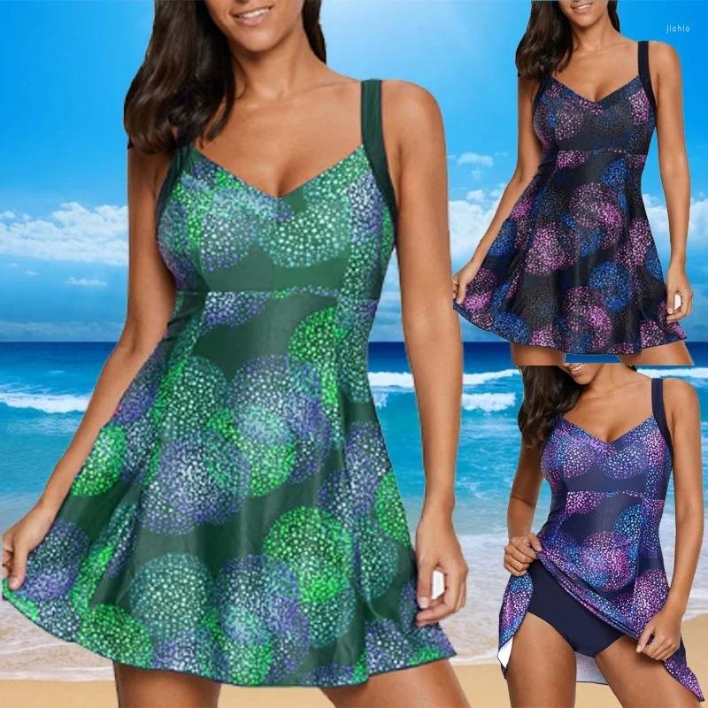 Womens Swimwear Women Swimsuits Strap Padded Swimdress Two Piece Bikini For Female Beach Wear Bathing Suits