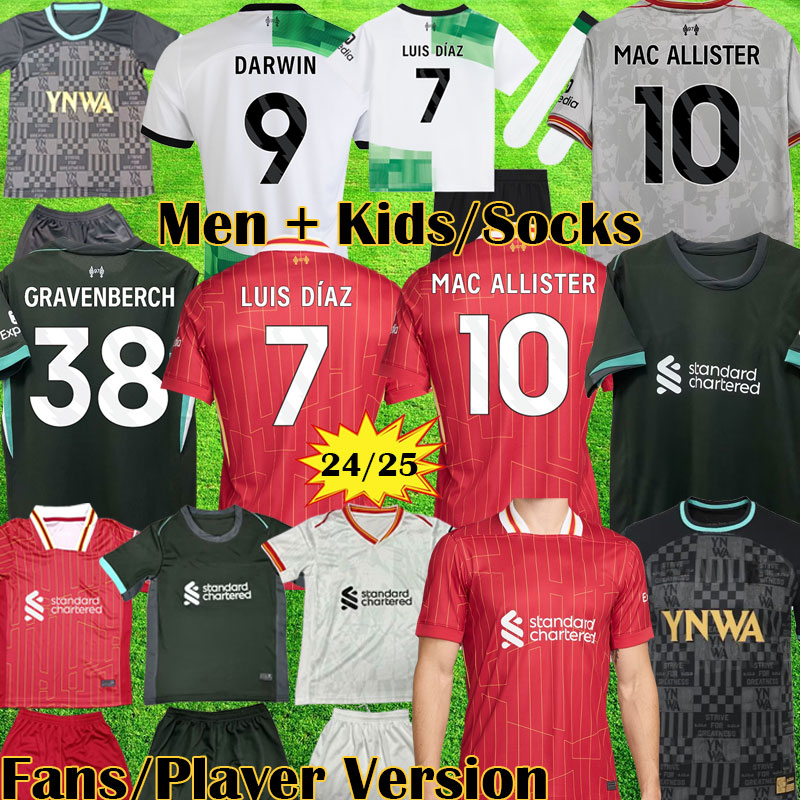 3XL 4XL 23 24 25 ALLISTER GRAVENBERCH soccer jerseys SZOBOSZLAI GAKPO DARWIN kits 2023 2024 2025 Mohamed Luis DIaz Arnold football shirts men kids uniform A.BECKER