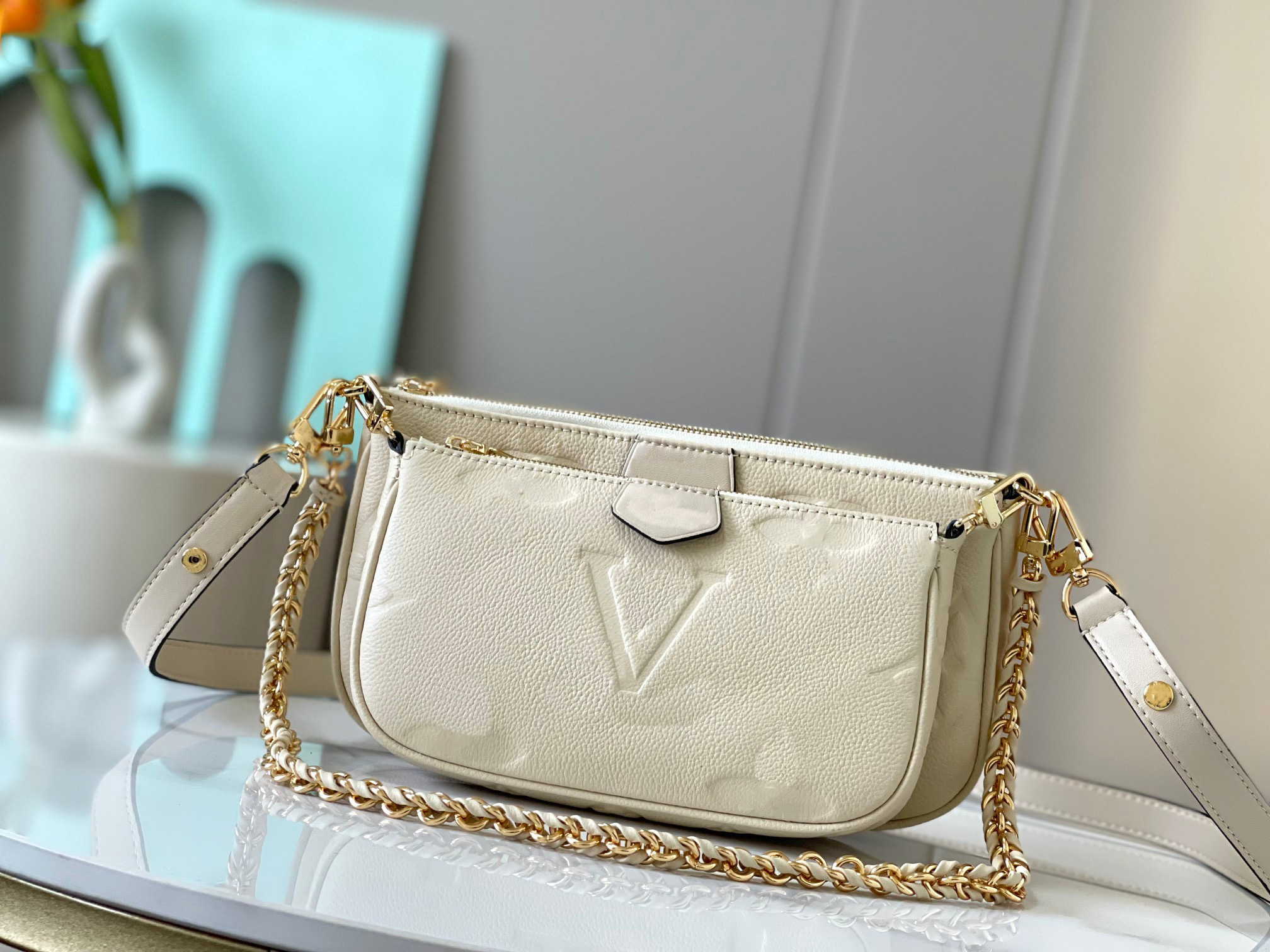 Top Designer Fashion Bag Women's Casual Crossbody Shoulder Bag Chain Wallet Women's Casual Bag Backband Wallet Letter Embossed Flower Stripe Luxury Handbag