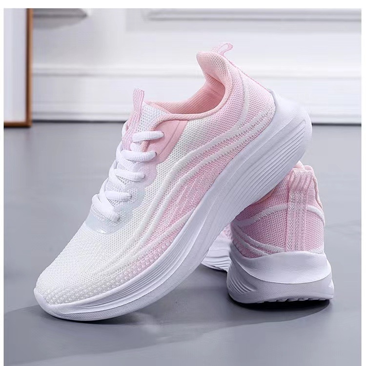 Breathable Fly Woven Women's Sports Running Hiking Shoes for Outdoor Travel