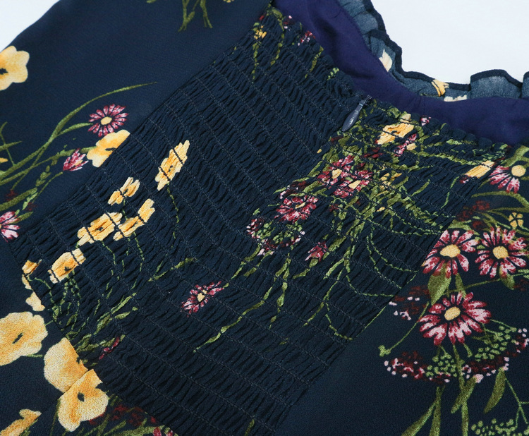 designer dresses Casual Dresses Womens Summer Womens Suspender Real Silk Black floral print mid-length slim fit suspender dress womens designer clothi