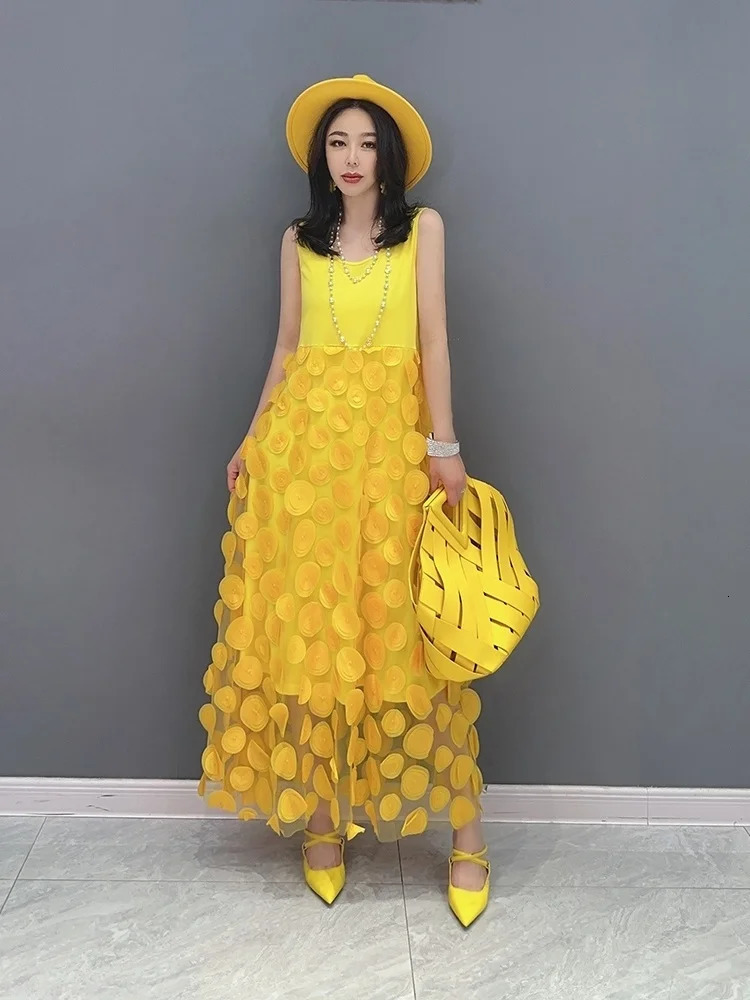 QING MO Summer Korean Tank Top Dress Set Outerwear Two Piece Women Black Matching Suit ZXF2579 240423