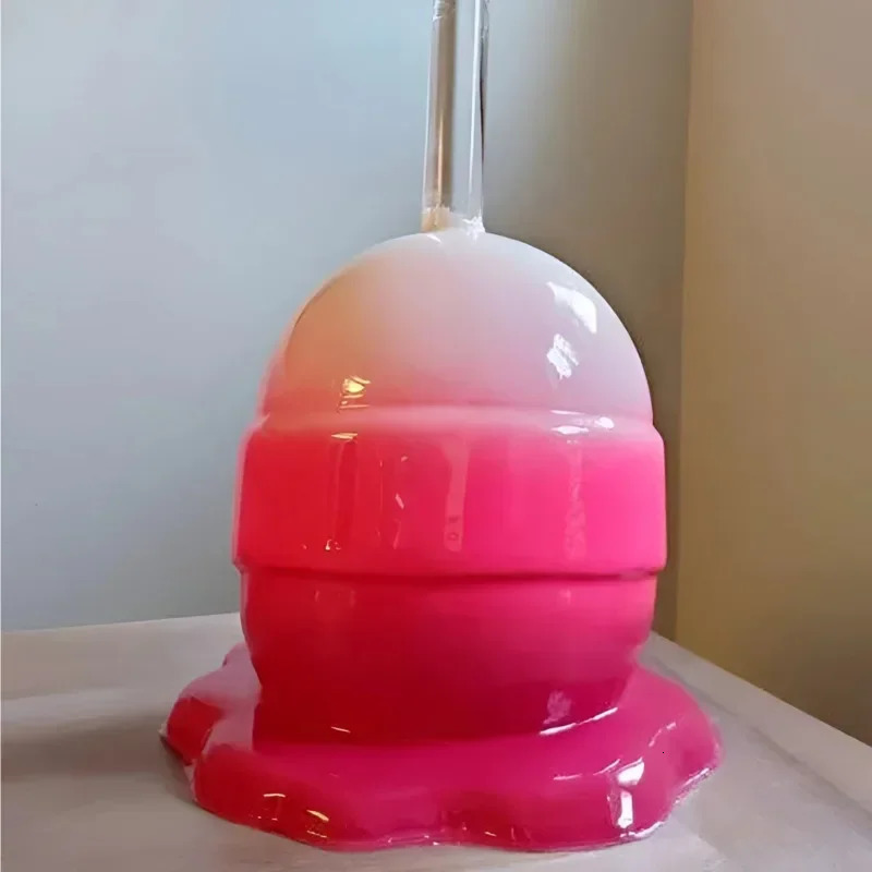 Creative Melting Lollipop Sculpture Decoration Craft Lollipop Miniature Modern Home Accessory Home Desktop Decor Kid Gift 240429