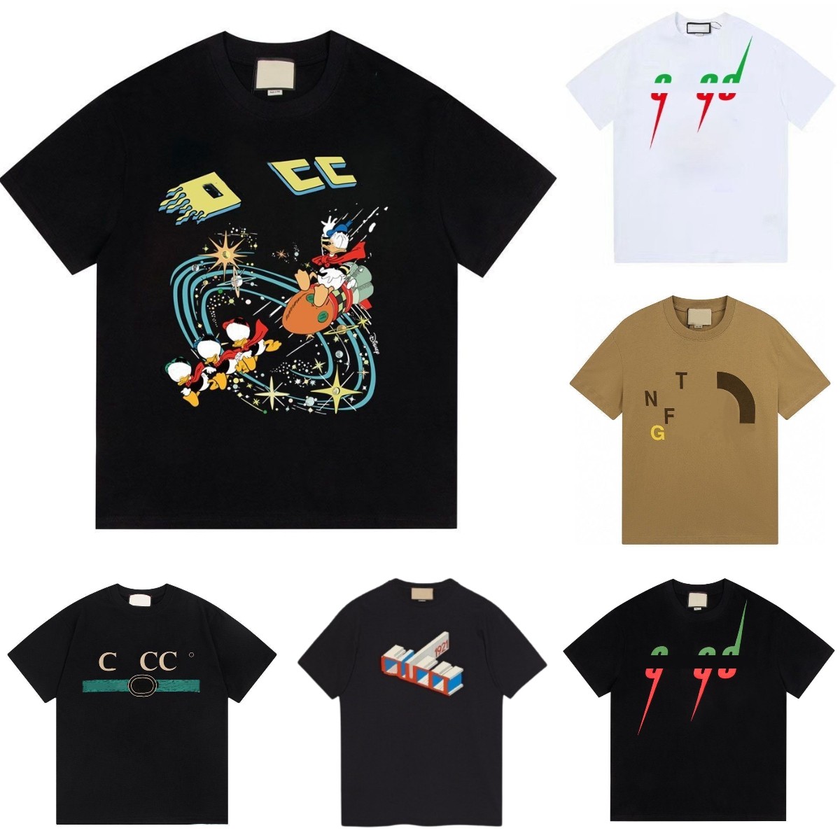 Men's t shirts designer t shirt Cotton Round Neck Printing quick drying anti wrinkle men spring summer high loose trend short sleeve male clothing