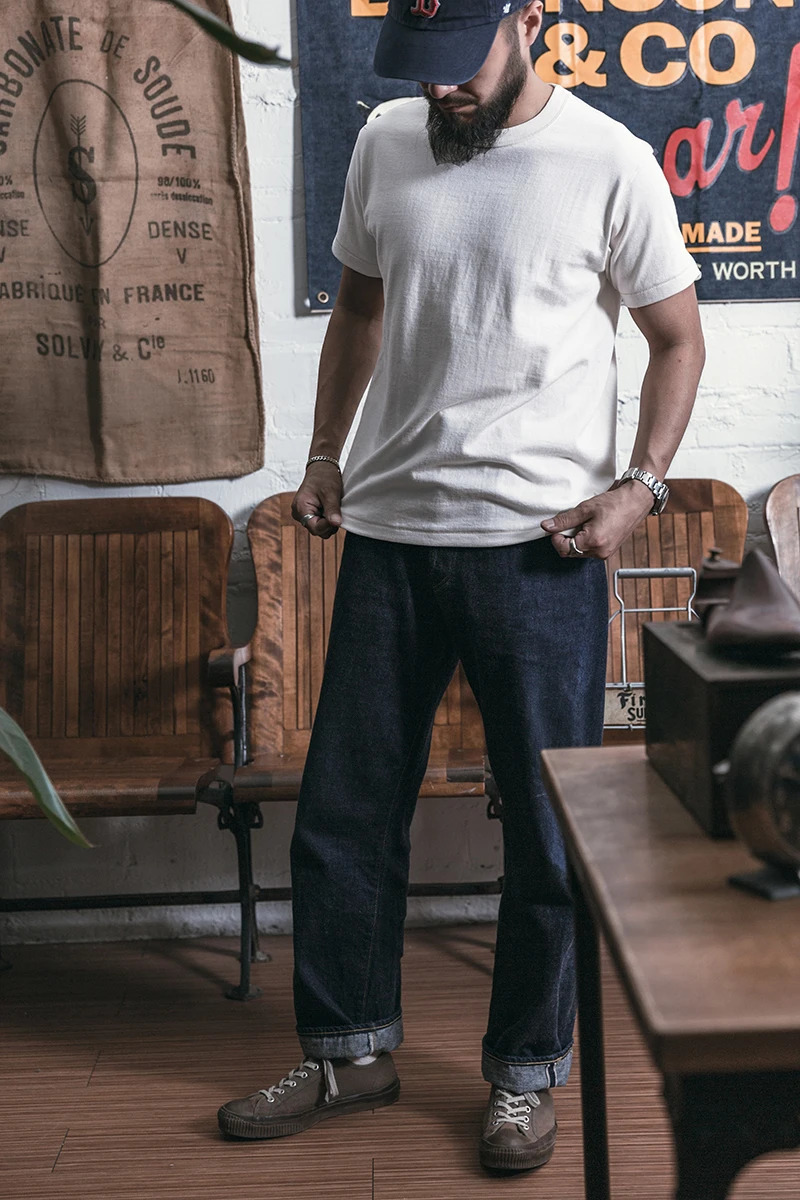Bronson Heavyweight Seamless Tubular T-Shirt Summer Mens Plain Basic Tee Shirts 240429