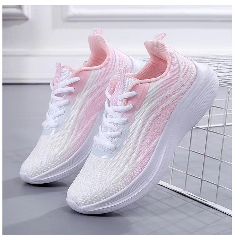 Breathable Fly Woven Women's Sports Running Hiking Shoes for Outdoor Travel