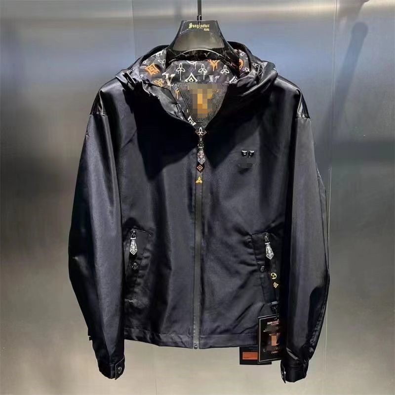 Designer Mens Jacket Spring Autumn Coat Fashion Hooded Jackets Sports Windbreaker Casual Zipper Coats Man Outerwear Clothing jacket M-5XL