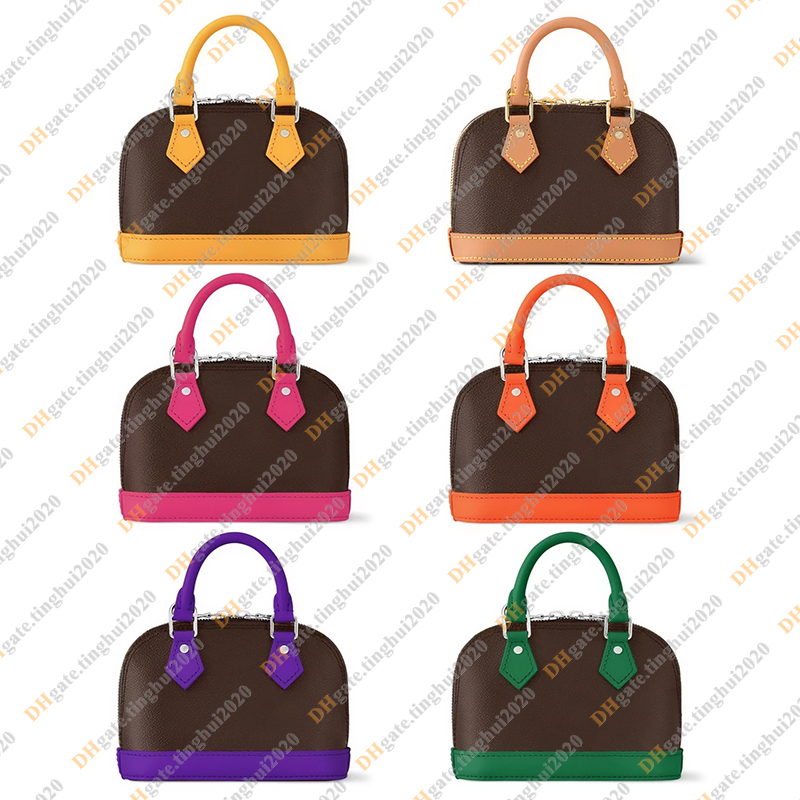 Ladies Fashion Casual Designer Luxury Nano Shell Bag Handbag Totes Cross body Shoulder Bag TOP Mirror Quality M82717 6 Colour Purse Pouch