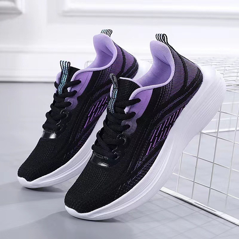 Breathable Fly Woven Women's Sports Running Hiking Shoes for Outdoor Travel