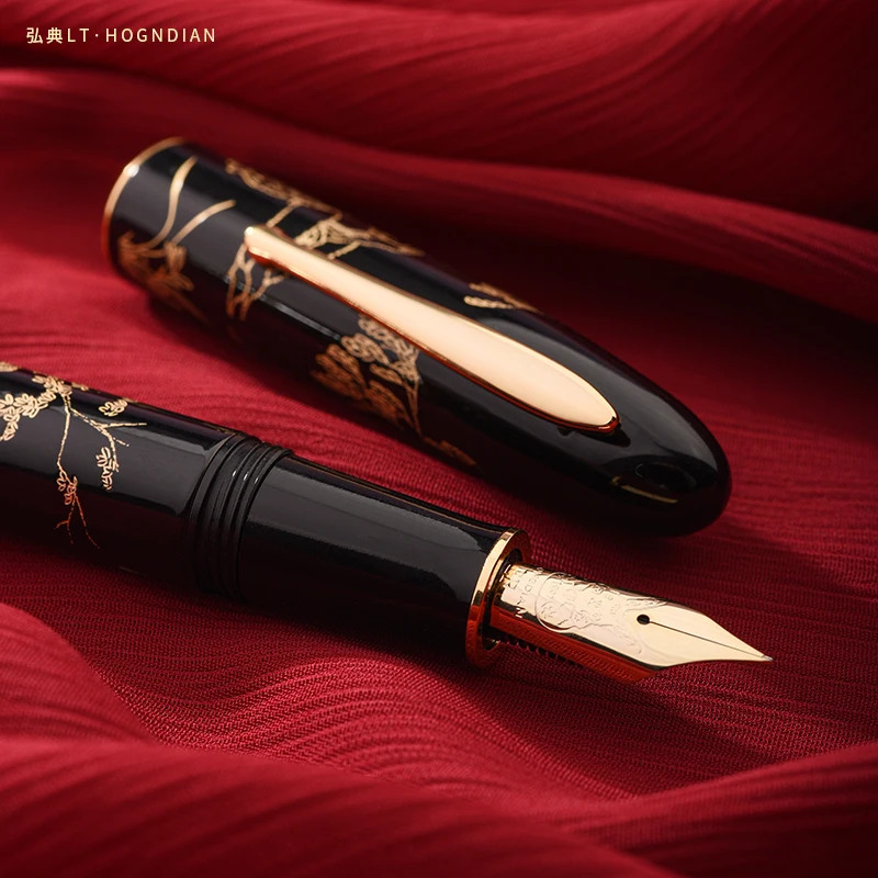 Hongdian N23 Fountain Pen Rabbit Year Limited Men Women High-End Students Business Office Signing Pen Gold Carving For Gift 240429