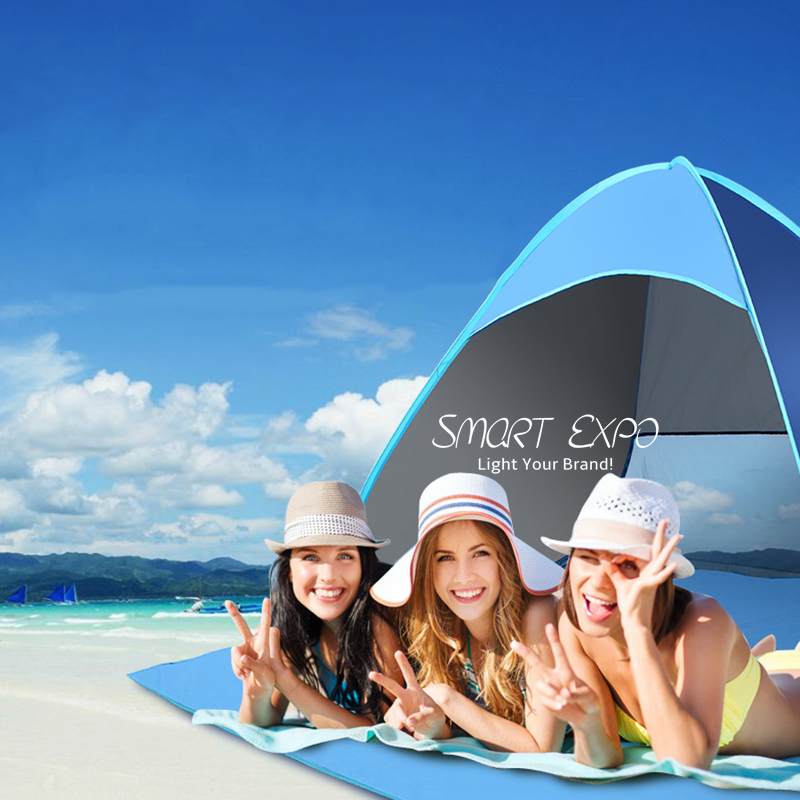 Pop Up Beach Shade with UV Protection, Portable Instant Sun Shelter OS01