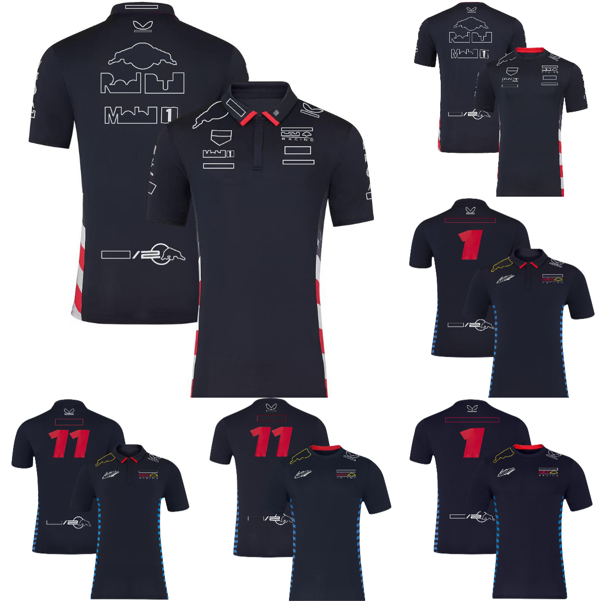 2024 F1 Team Formula Racing 1 and 11 Driver Fans Polo Shirts T-shirt New Season Race Sports Men Women T-Shirt Jersey free shipping
