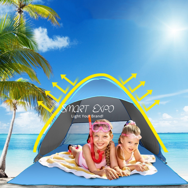 Pop Up Beach Shade with UV Protection, Portable Instant Sun Shelter OS01