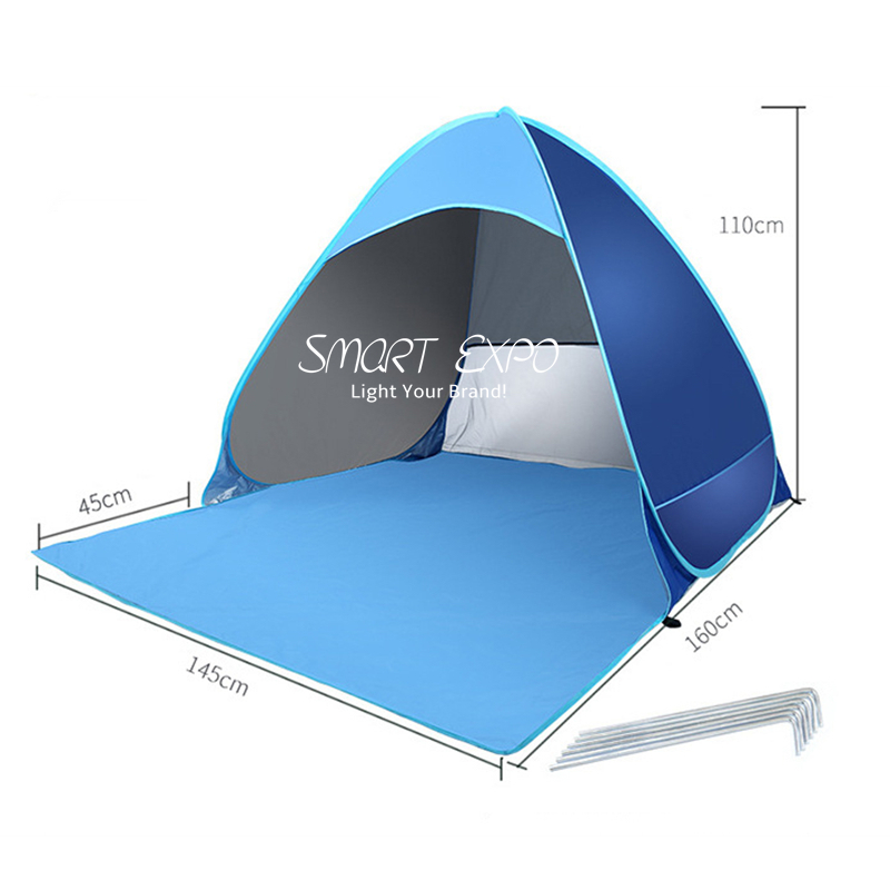 Pop Up Beach Shade with UV Protection, Portable Instant Sun Shelter OS01