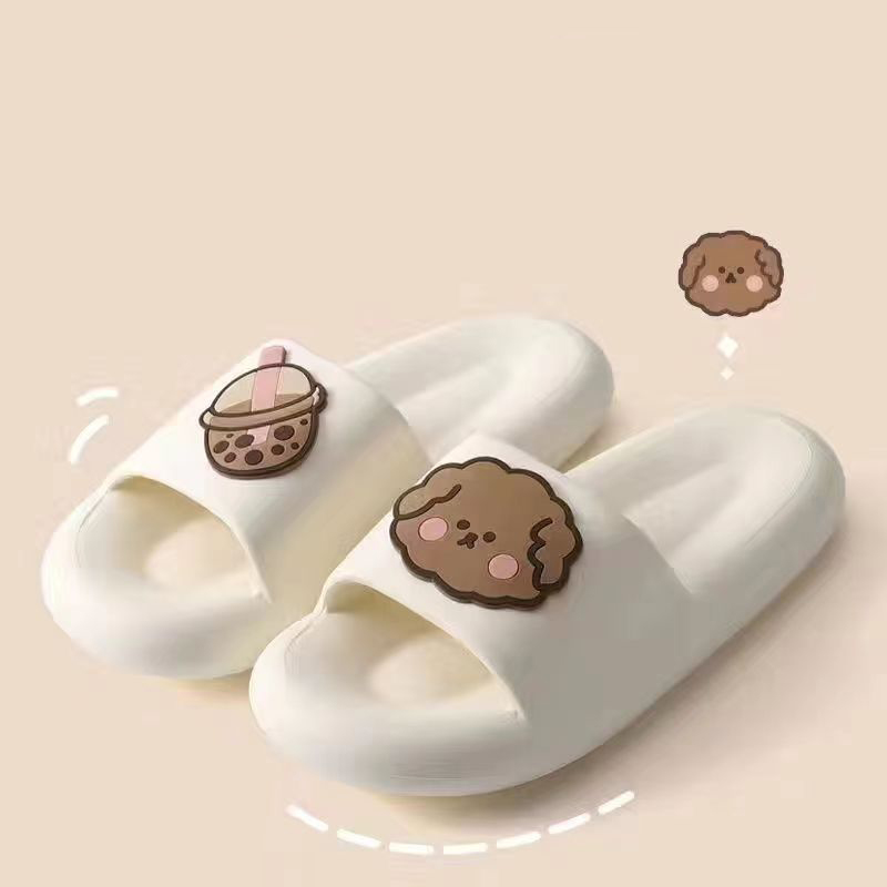 Feeg Cool on Shit Stepping Slippers Women's Summer Indoor Home Use Couples Anti slip Silent Thick Sole Bathroom Shower for Men Lhshoe