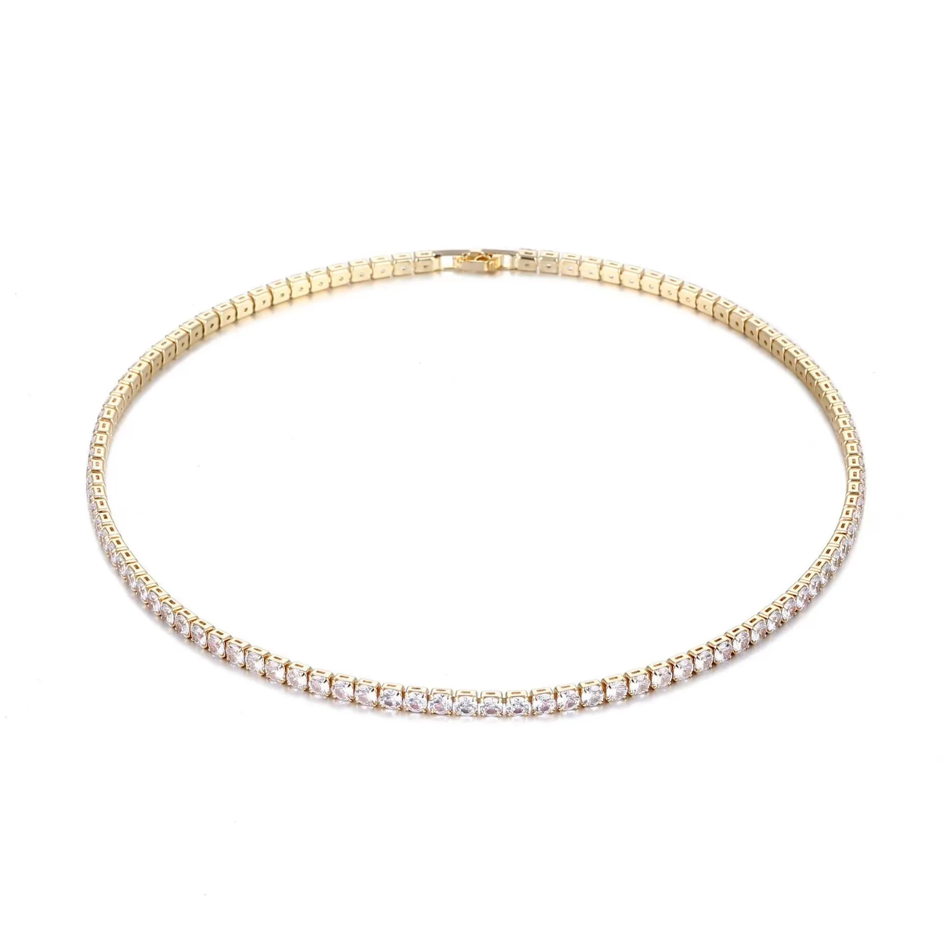 Designer Necklace Bracelet Pass Tester Iced Out Bling Moissanite Dia Hip Hop Jewelry Sier Tennis Chain Free door-to-door delivery