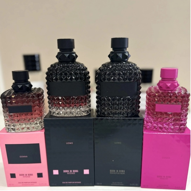 Parfums Born in Roma Perfume 100ml Donna Pink PP Coral Fantasy Intense Rockstud Noir Fragrance Eau De Parfum Men Woman Cologne Spray USA 3-7 days fast delivery01