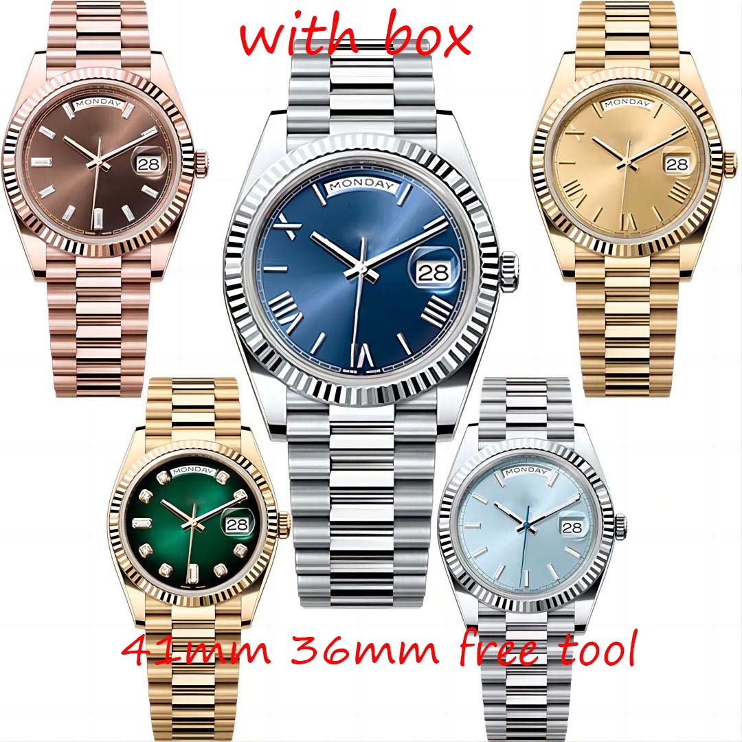 41mm 36mm Designer day date watch for men women watches high quality daydate luxury automatic movement mens wristwatches mechanical