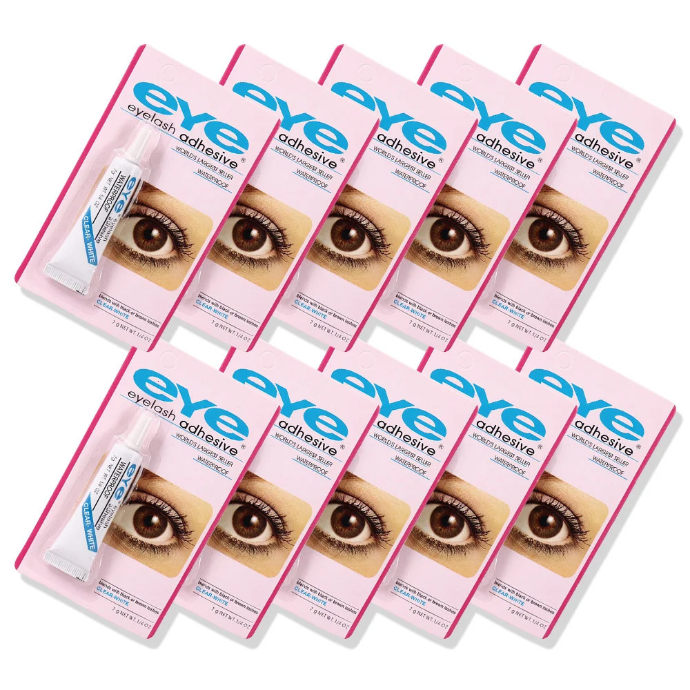 Wholesale Waterproof Eyelash Glue Makeup Tools Strong Professional False EyeLash Glue Adhesive 7g-10/30/50/100 pcs 240426
