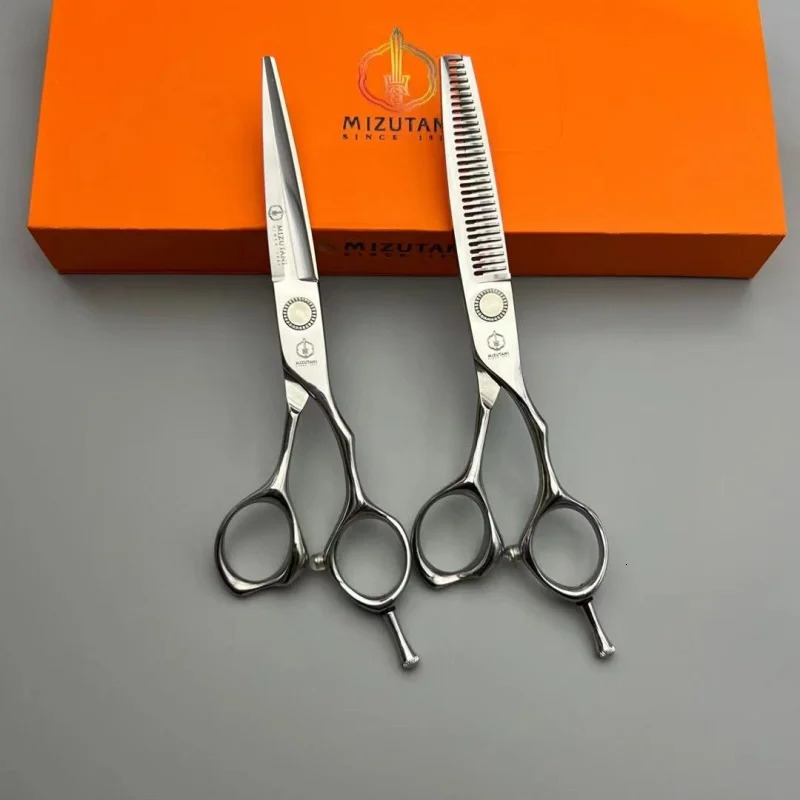 Mizutani Hairdressing Scissors Thinning Shears professional Barber Tools 5.5- 6-7 inch 440C VG10 240430