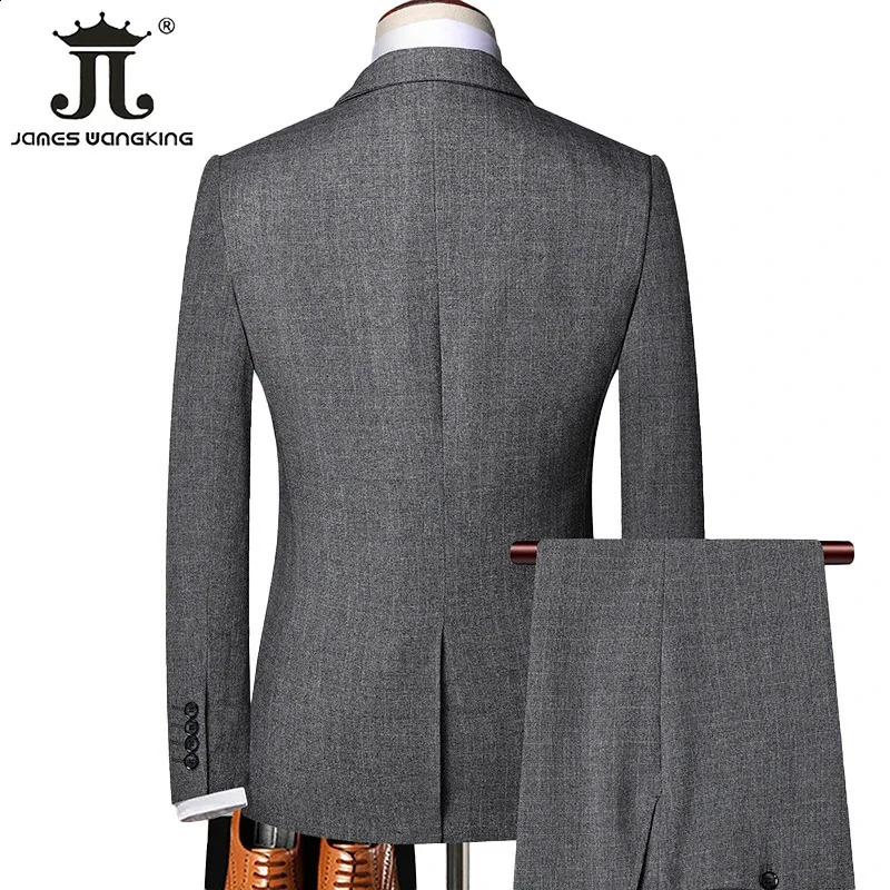 S5XL Jacket Vest Pants Retro Gentleman Classic Fashion Plaid Mens Formal Business Slim Suit 3Pces Set Groom Wedding Dress 240430