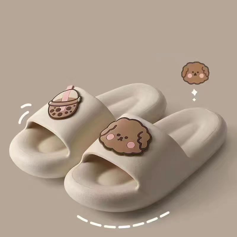 Feeg Cool on Shit Stepping Slippers Women's Summer Indoor Home Use Couples Anti slip Silent Thick Sole Bathroom Shower for Men Lhshoe