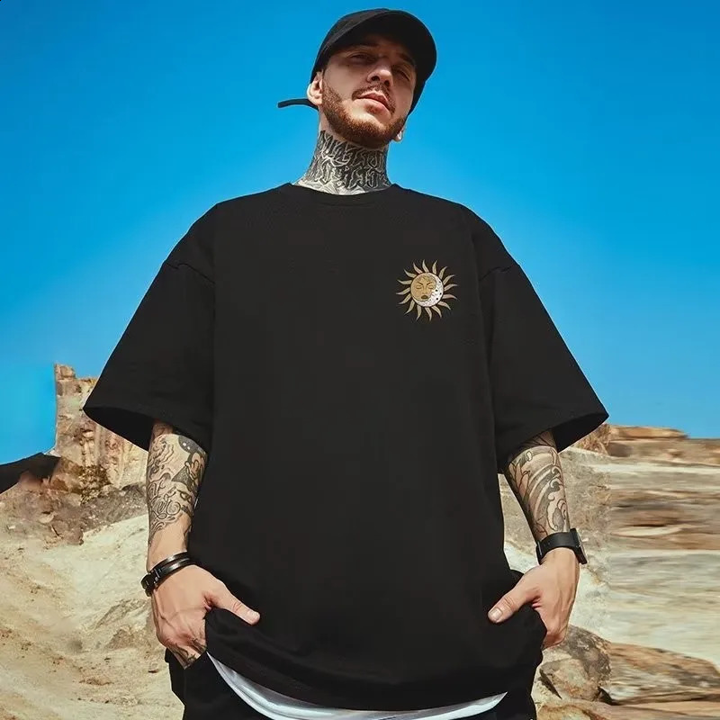 M8XL Men Tshirt Summer Comic Sunflower Print Short Sleeve T Shirt Unisex Oversize Loose Loversclothes TShirt 240416