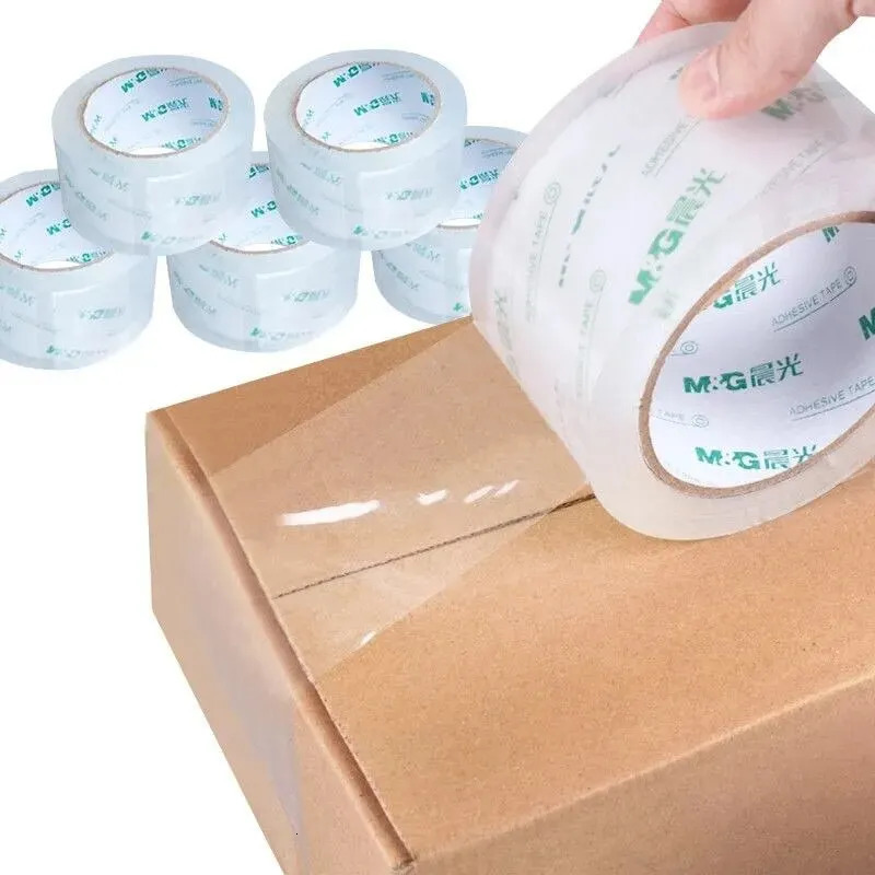 M G High Quality High Transparent Sealing Tape Packing Tape 5 Rolls 45mm*40m AJDN7560 240426