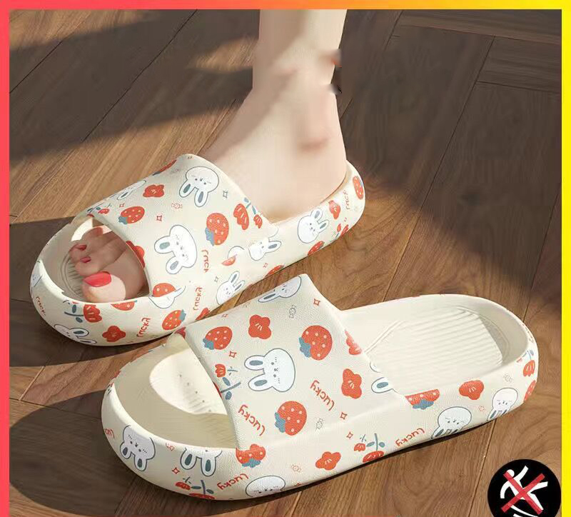 Women Stepping on Shit Feeg in Summer Wearing Cute Indoor Home Couples Soft Sole Silent Bathroom Anti slip Slippers for Men Lhshoe Wearg