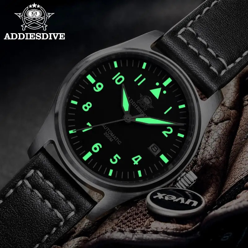 ADDIESDIVE Watches For Men C3 Super Luminous 20Bar Waterproof NH35A 316L Stainless Reloj Hombre Automatic Mechanical Watch 240419