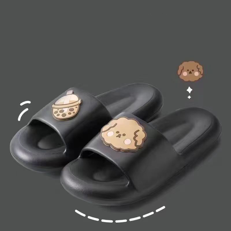 Feeg Cool on Shit Stepping Slippers Women's Summer Indoor Home Use Couples Anti slip Silent Thick Sole Bathroom Shower for Men Lhshoe