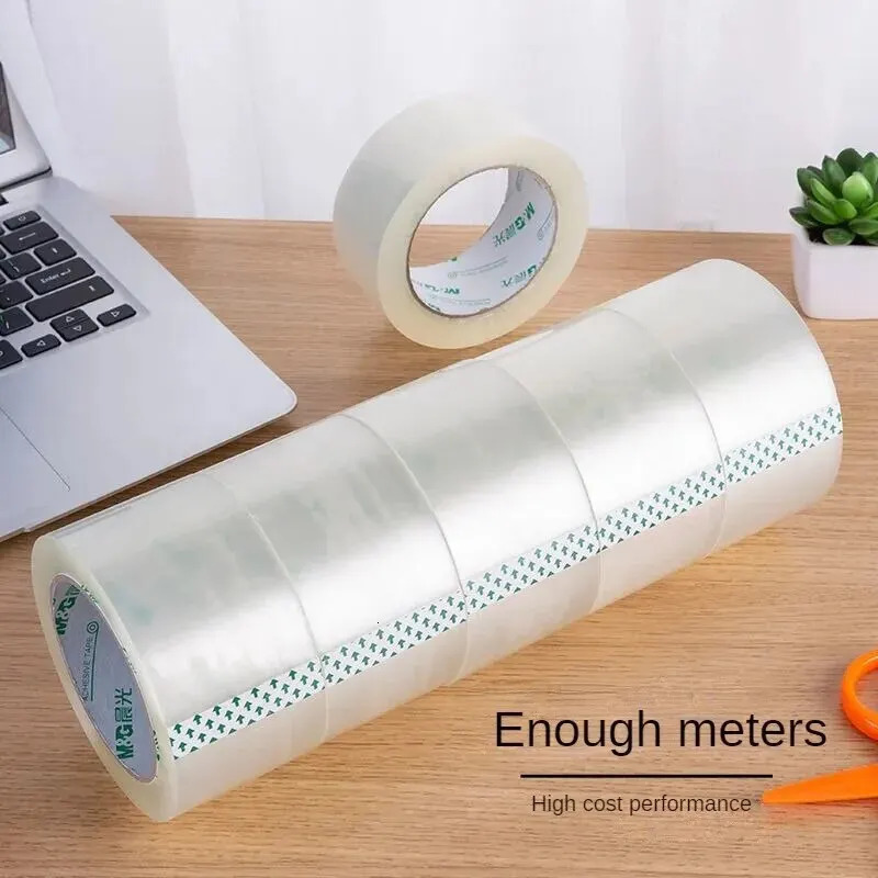 M G High Quality High Transparent Sealing Tape Packing Tape 5 Rolls 45mm*40m AJDN7560 240426