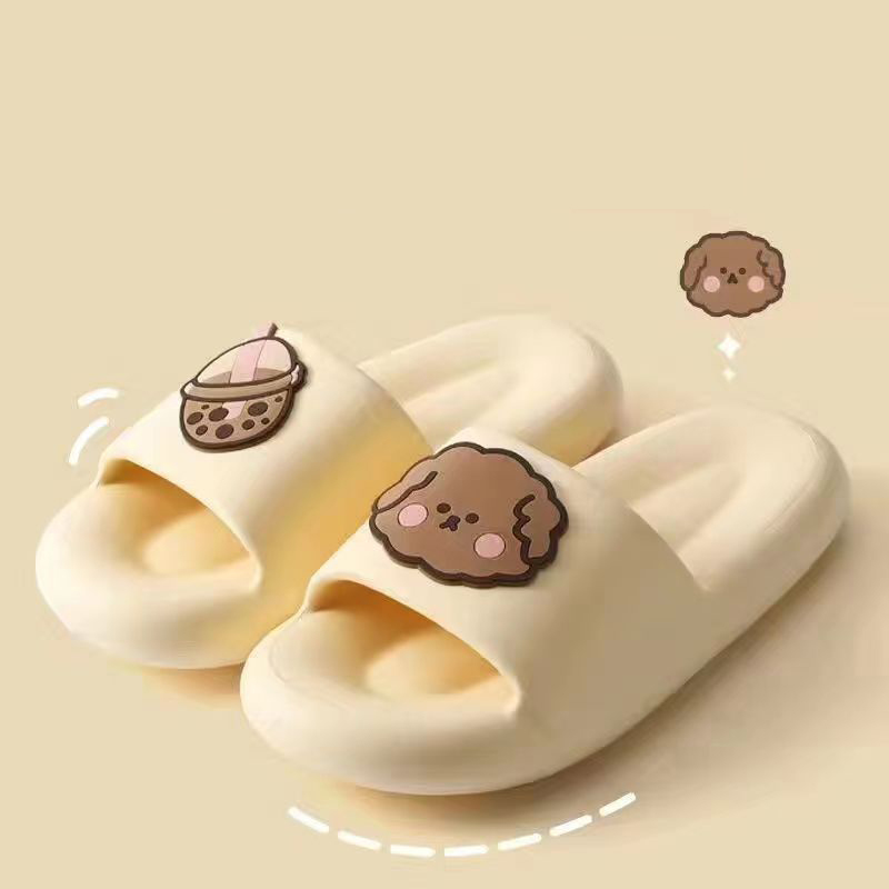 Feeg Cool on Shit Stepping Slippers Women's Summer Indoor Home Use Couples Anti slip Silent Thick Sole Bathroom Shower for Men Lhshoe