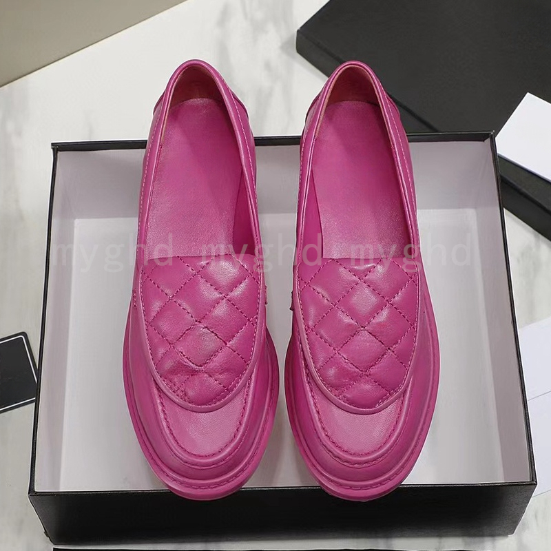 Premium Quality Women Loafers Size EUR35-41 Fashion Loafer Multi Colors Leather/Cloth Style 24524