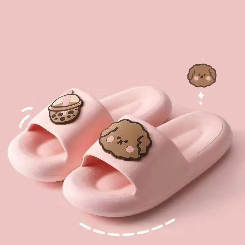 Feeg Cool on Shit Stepping Slippers Women's Summer Indoor Home Use Couples Anti slip Silent Thick Sole Bathroom Shower for Men Lhshoe