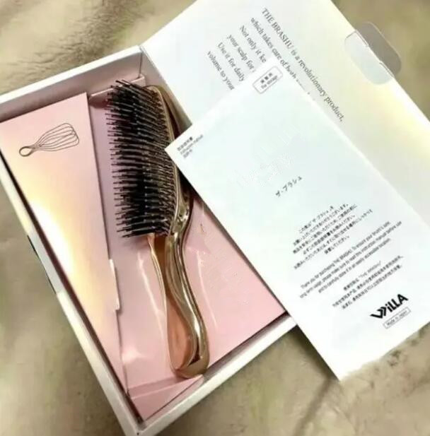 Japanese brand head clean massager plastic brush Paddle Brush hair comb comfortable scalp