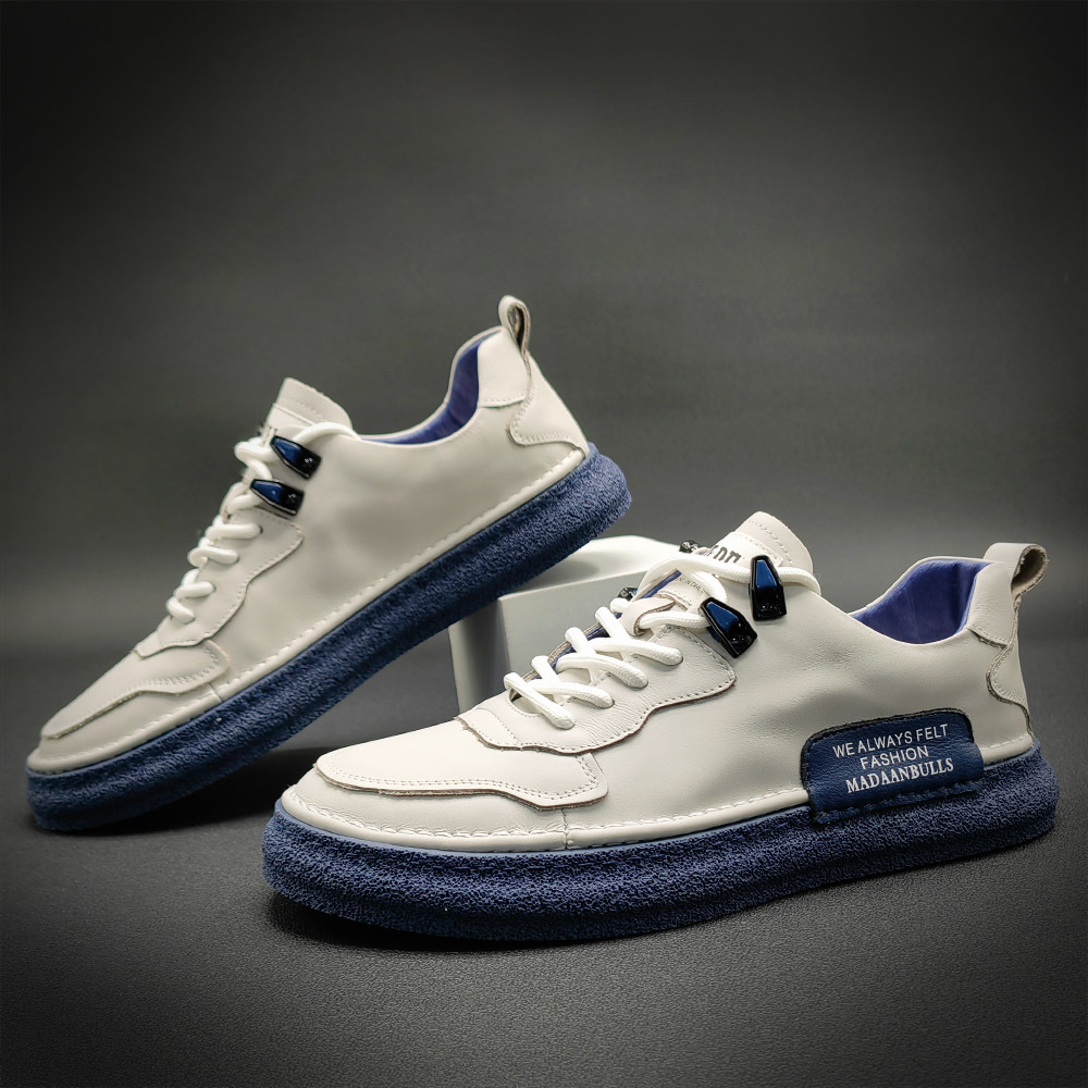 Board for oversized casual versatile leather flat shoes men's trendy brand