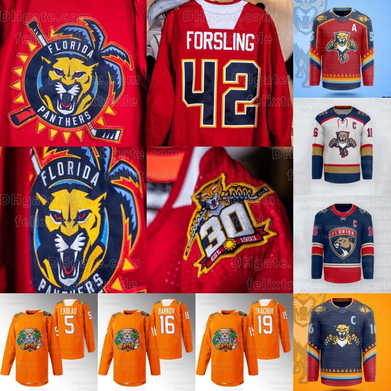 2024 Vamos Gatos Panthers jersey Aleksander Barkov Matt Kiersted Matthew Tkachuk Ryan Lomberg Patric Hornqvist Brandon Montour Lucas Carlsson Concept jerseys