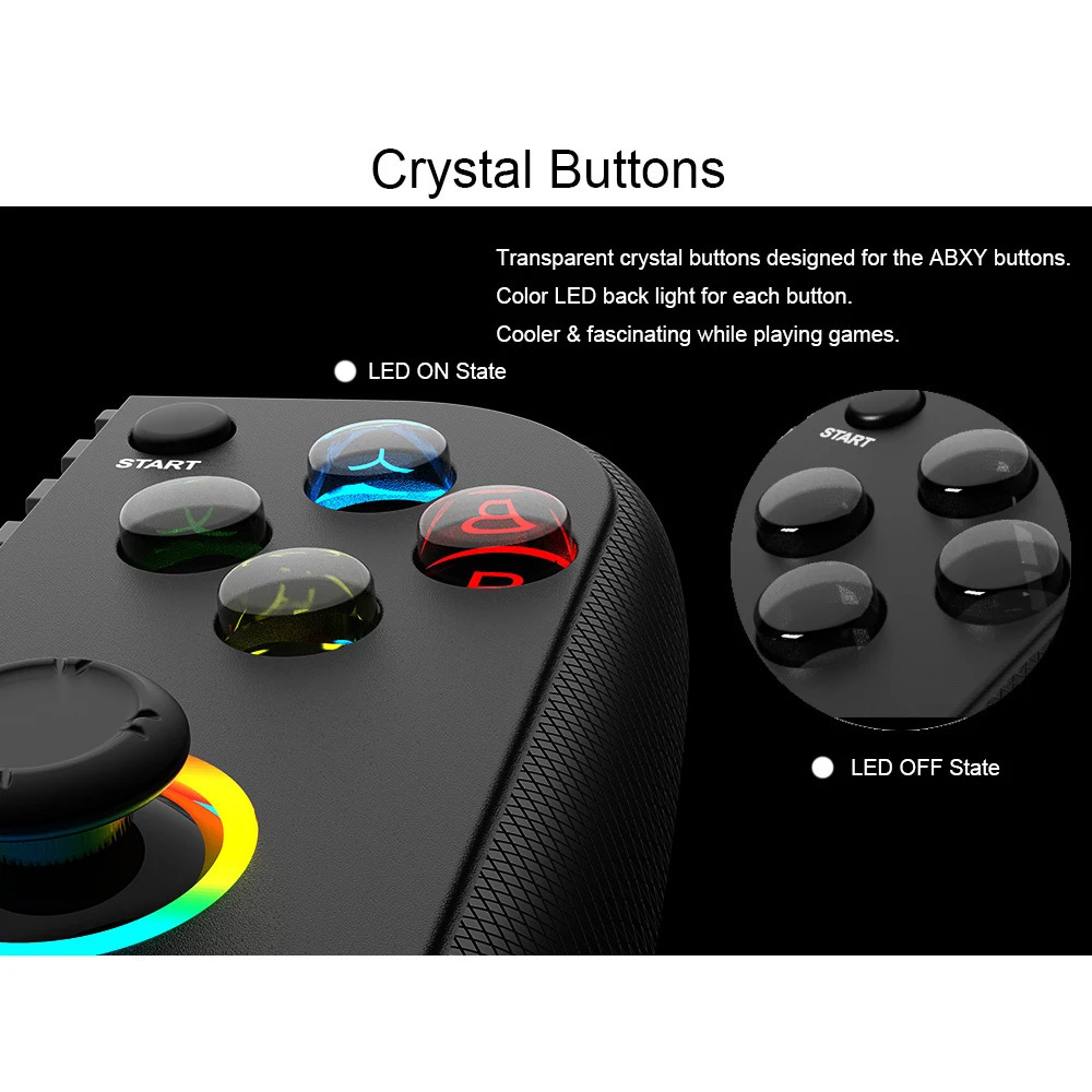 Mobile Game Controller for and Android with RGB LightSupport Play PS Remote Xbox Cloud More 240418