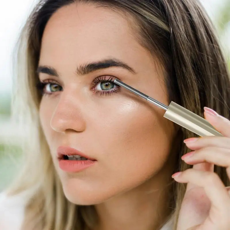 Metal Head Brush Mascara Curling Slim Thick Anti-Sweat Lasting Eye Cosmetics Tools Tube 240428