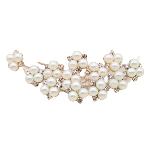 Rose Gold 6PCSlot Wedding Accessories Bridal Pearl Hairpins Flower Crystal Pearl Rhinestone Hair Pins Clips Bridesmaid Women Hair