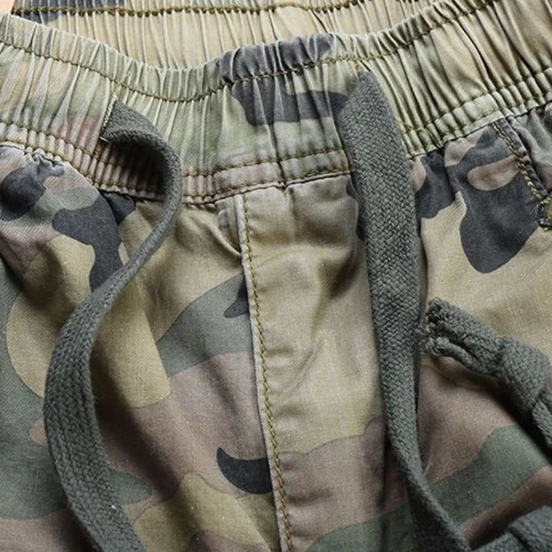 Male Trousers Casual Mens Cargo Pants Camouflage Camo Trekking Loose Korean Style Oversize est High Quality Big Size 240423
