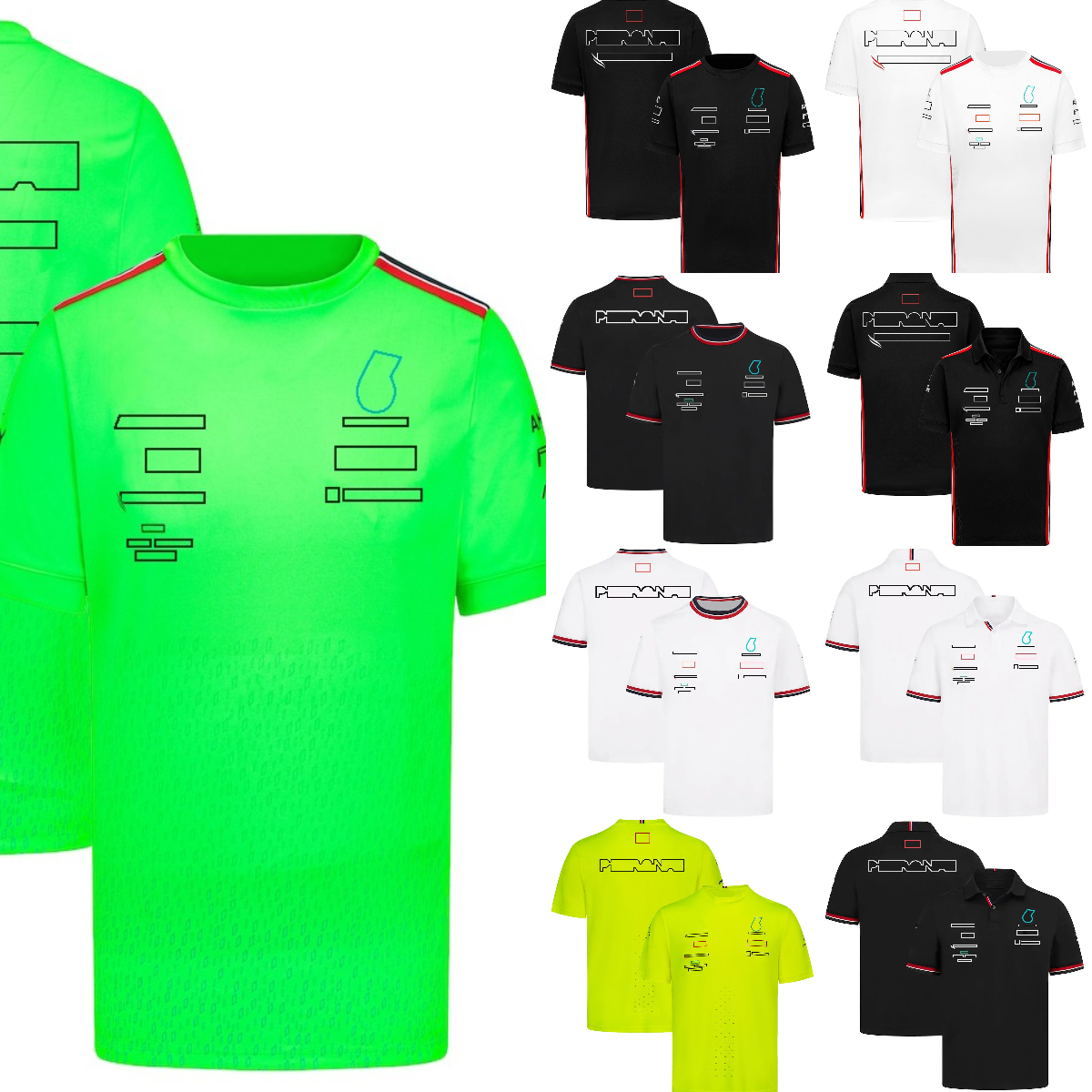 Formula 1 Team F1 Racing T-shirts Short Sleeves Summer Men Women Pus Size Polo Shirt T-shirt Extreme Sports Jersey free shipping