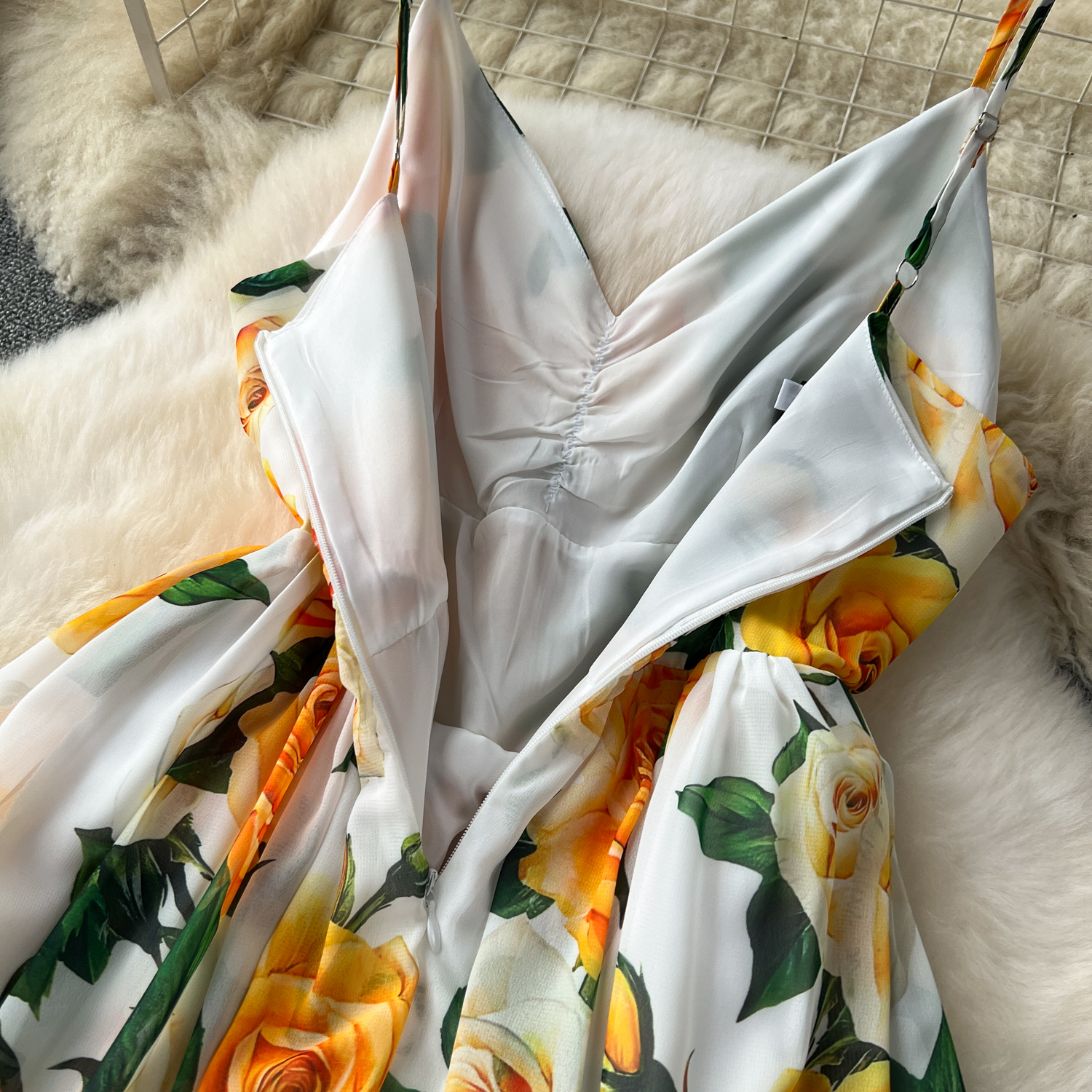 Dresses Summer Bohemian Sleeveless Maxi Dress Women Spaghetti Strap High Waist Yellow Wer Print Holiday Beach Long Vestidos 2024