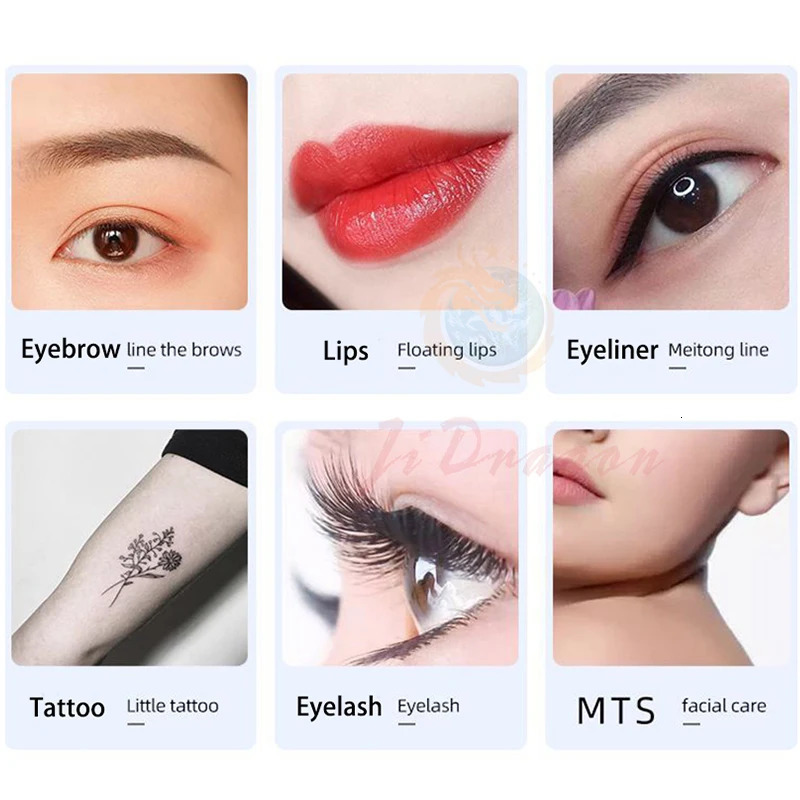 Disposable Tattoo Cartridge Needles for Eyebrow Lips 1R 2R 3R 3F 5F Sterilized Microblading Permanent Makeup Needles Accessories 240424